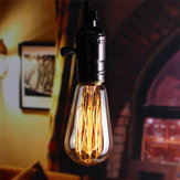 Lampadina Edison ST58 antica con filamento, lampada retrò vintage da 60W E27, luce 220V/110V