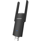 Comfast WiFi-ontvanger Netwerkkaart USB Wifi-adapter 1300Mbps RTL8812BU Dual Band 2.4GHz/5.8GHz voor PC Zwarte Ethernet Wi-Fi Dongle Externe Antenne