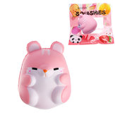 IKUURANI Squishy Hamster 9cm con licenza Lento aumento con confezione regalo Soft giocattolo