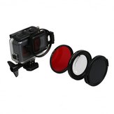 Φακός της φωτογραφικής μηχανής Macro Red 16x Magnifier Adapter Ring 58mm για την κάμερα GoPro Hero 5