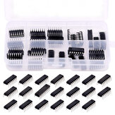 40Pcs 20 Different Types 74HCxx and 74LSxx Series L0gic IC Assortment Kit with Container Low-Power Schottky L0gic IC Series Shift Output Registers IC chip for IC Chip Work
