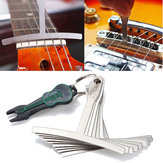 9Pcs Guitar Bass Under String Radius Gauge Setup for Luthier Stainless Steel Tools