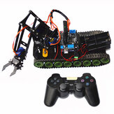 Robot de control remoto con juguetes de tanque Kit de chasis de robot con Servo PS2 Mearm