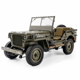 Eachine Rochobby 1941 Willys MB 1/12 RC Coche RC Off-Road Crawler RTR RC Army Truck con LED Luces Cambio de marchas de 2 velocidades y Control remoto