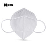 10Pcs KN95 Respiradores con filtro autocebante de 4 capas Cara Mascara Filtro de polvo transpirable Mascaras