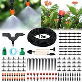 15M Micro-Drip-Bewässerungsset Tropfer UV-beständiges automatisches Bewässerungssystem für Gewächshaus, Garten und Terrasse