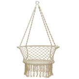 220lbs Hammock Hanging Chair Rope Relax Macrame Swing Seat Cotton Home