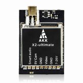 AKK X2-ultimate US 25mW/200mW/600mW/1000mW 5.8 جيجاهرتز 37 قناة AV إرسال الفيديو مع الصوت الذكي الميكروفون