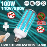 100W UV Keimtötende Lampe E27 UVC LED Desinfektionsleuchte für Glühlampen mit Zeitsteuerung AC110V / 220V