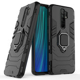Bakeey Armor Shockproof Magnetic with 360 Rotation Finger Ring Holder Stand PC Protective Case for Xiaomi Redmi 9 Non-original