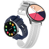 [Bluetooth-oproep] Bakeey S8 Hartslag bloeddrukmeter Weerweergave Muziekbediening Smartwatch met volledig touchscreen