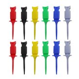 P5013 12pcs 6 Colors Crocodile Clip Test Hook Grabbers Test Probe for Electronic Testing