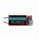 FM800 PRO 2.4G 8CH Mini Empfänger Unterstützung SBUS CPPM Kompatibel mit FUTABA FASST Für RC Acromodelle
