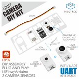 Kit d'appareil photo DIY M5Stack® ESP32 WiFi comprenant un objectif grand-angle + un objectif fisheye OV2640 de 200W pixels