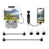 Cable adaptador de datos Sunnylife Remote Controller to SmartPhone Tablet de 15 cm/30 cm para DJI AIR 2S / Mini 2 / Mavic Air 2 / Pocket 2