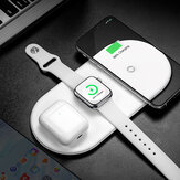 Baseus 3 az 1-ben 18W Qi vezeték nélküli töltő Gyors vezeték nélküli töltőpad fülhallgató töltő óratöltő iPhone 11 Mi 10 Huawei P40 Pro Apple Watch sorozat 5 4 3 2 Apple AirPod-okhoz