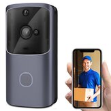 M10 720P Smarte WIFI-Türklingel mit drahtloser IP-Kamera, Gegensprechanlage FIR Alarm Nachtsichtklingel, funktioniert mit Amazon Alexa und Google Home