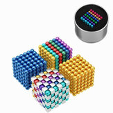 216 PCS 5 mm Cubo Buck Ball Mezcla de colores Juguetes Magnéticos Neodimio N35 Imanes