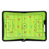 Portable Leather Magnetic Foldable Football Tactical Board Training Coaching Kit