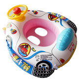 Inflatable Car Kids Swimming Ring Baby Toddler Swimming Pool Toy Children Float Seat Boat Ring