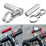 Fahrradlenker-Verlängerungshalterung Fahrrad-Scheinwerferhalterung Montagehalterung für Taschenlampe Ständer aus Legierungsfaser