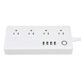 WiFi Plug Power Strip 4 Smart AC Outlet USB Remote Control Timing Schedule Compatible Alexa/Google Home/ifttt 