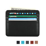 Honana HN-PB4 cuero delgado tarjeta de crédito titular de la tarjeta de dinero clip tarjetas organizador