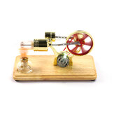 LL-009 Modelo de motor Stirling de gerador de eletricidade de 4 cores, brinquedo experimental de educação