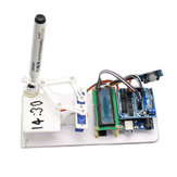 Plotclock aufgerüsteter Manipulator Zeichenroboter Robotereruhr mit Controller