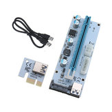 USB3.0 PCI-E 1x〜16x SATA + 4P + 6Pエクステンダーライザーカードアダプタ電源ケーブルマイナー