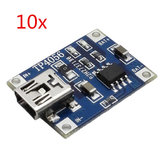 10 DB TP4056 5V 1A Lipo Akkumulátor Mini USB Töltőmodul