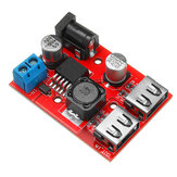 LM2596S Dual USB-poort 9V/12V/24V/36V naar 5V DC-DC Stap Down Buck Auto-oplader Zonne-energie 3A Voeding Module