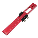 Woodworking Tools Ruler Pocket Ruler Layout Tool Aluminum Precision Ruler with T-Track Slide Stops Inch and Metric Scale