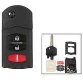 3 botões remoto Flip Key Fob Caso Shell Blade para Mazda 3 5 6 RX-8 CX-7 CX-9