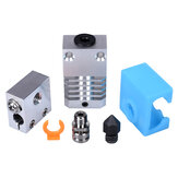 BIGTREETECH® Hotend All Metal 3D-Drucker-Teilsätze für CR10 mit Heat Break + Heatsink + gehärtetem Stahldüsen + Heizblock