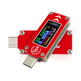 RIDEN® TC64 Renkli Ekran PD Hızlı Şarj Hızlı Test Tip-C Voltaj Ampermetre Kapasite Sıcaklık Ölçme Cihazı