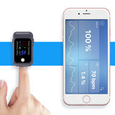 Oxymètre de pouls de bout du doigt précis Android iOS Bluetooth 4.0 / 5.0 pour la famille des enfants et des adultes avec l'application Oxymètre de pouls PR SpO2