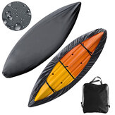 Capa de caiaque e canoa de tecido Oxford 420D à prova d'água ajustável para 8,5-13,1 pés