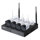 ESCAM WNK404 4CH 720P en Plein Air IR Vidéo sans Fil Surveillance Sécurité IP Caméra CCTV NVR Système Kit