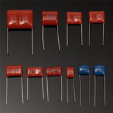 100pcs 10 valores 1000v 0.001uf ~ 0.12uf cbb metal filme capacitores kit sortimento