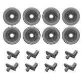 8pcs Dish Washer Wheels Roller WD12X10136 WD12X10277 for GE Profile Lower Rack