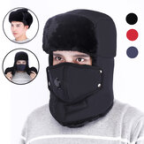 TENGOO a des chapeaux d'hiver pour hommes avec un masque facial et une écharpe de voyage, un chapeau anti-buée avec des rabats pour les oreilles pour les sports d'hiver.