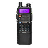 Atualize o rádio comunicador BaoFeng UV-5R de banda dupla VH/UHF com transceptor de rádio de duas vias e bateria de 3800mAh