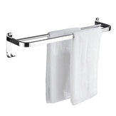 Stainless Steel Perforated Towel Rack Double Rod Shelf Strong Bearing