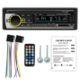 JSD-520 Autoradio MP3-speler USB SD-kaart AUX IN FM bluetooth Lossless muziek Klokweergave 7 kleuren licht