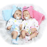 22inch Twins Reborn Baby Doll Lifelike Boy Girl Play House Toy