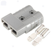 Conector rápido de bateria 50A 8AWG para ligar/desligar cabos de reboque, guinchos e baterias de carro (cinza)