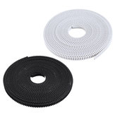 White/Black 5Meters GT2-6mm PU Open Timing Belt For Timing Pulley Reprap 3D Printer Parts