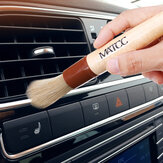 MATCC 2PCS Cepillo de detalle para coche Cepillo de limpieza Cerdas premium con mango de madera