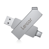 2 em 1 USB3.1 Type-C Flash drive Transmissão ultrarrápida Rotação de 360° Liga de zinco 32GB 64GB Suporte OTG Pendrive USB Disk